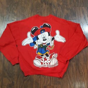Vintage Red Mickey Mouse Sweatshirt